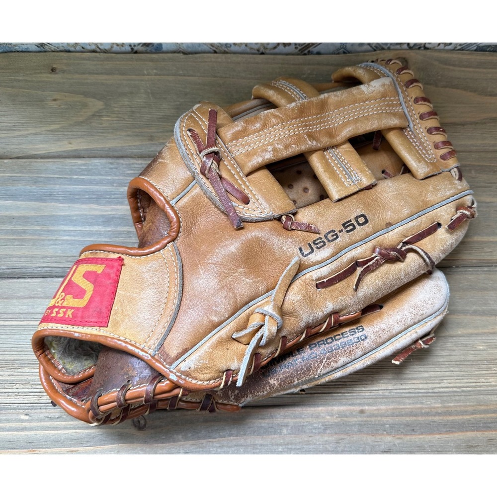 SSK Sasaki Baseball Glove Mitt USG-50 Dimple Process Catching Machine RH 12.5"